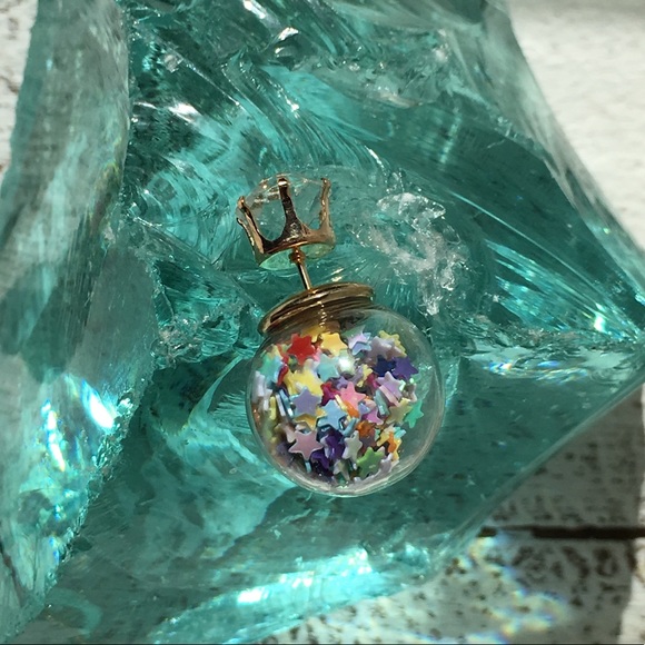 Rainbow Star Double Stud Earrings - Picture 5 of 8